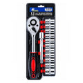 12 Piece 1/2" Socket Wrench Chrome Set