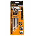 AIYI 9pc Long Inner Hexagon Wrench Allen Key Set